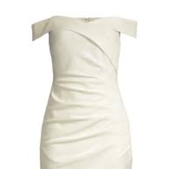 Lavish Alice Off-The Shoulder Wrap Minidress - Picture 3 of 7